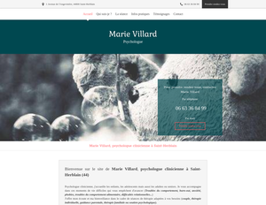 Marie Villard Saint-Herblain, Psychologie, Psychothérapie