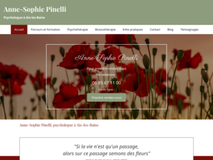 Anne-Sophie  Pinelli Aix-les-Bains, Psychologie, Psychothérapie