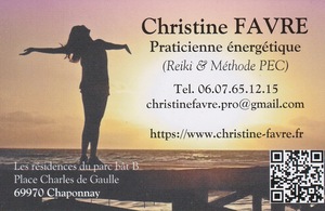 Christine Favre Marennes, Thérapeute, Techniques énergétiques, Reiki